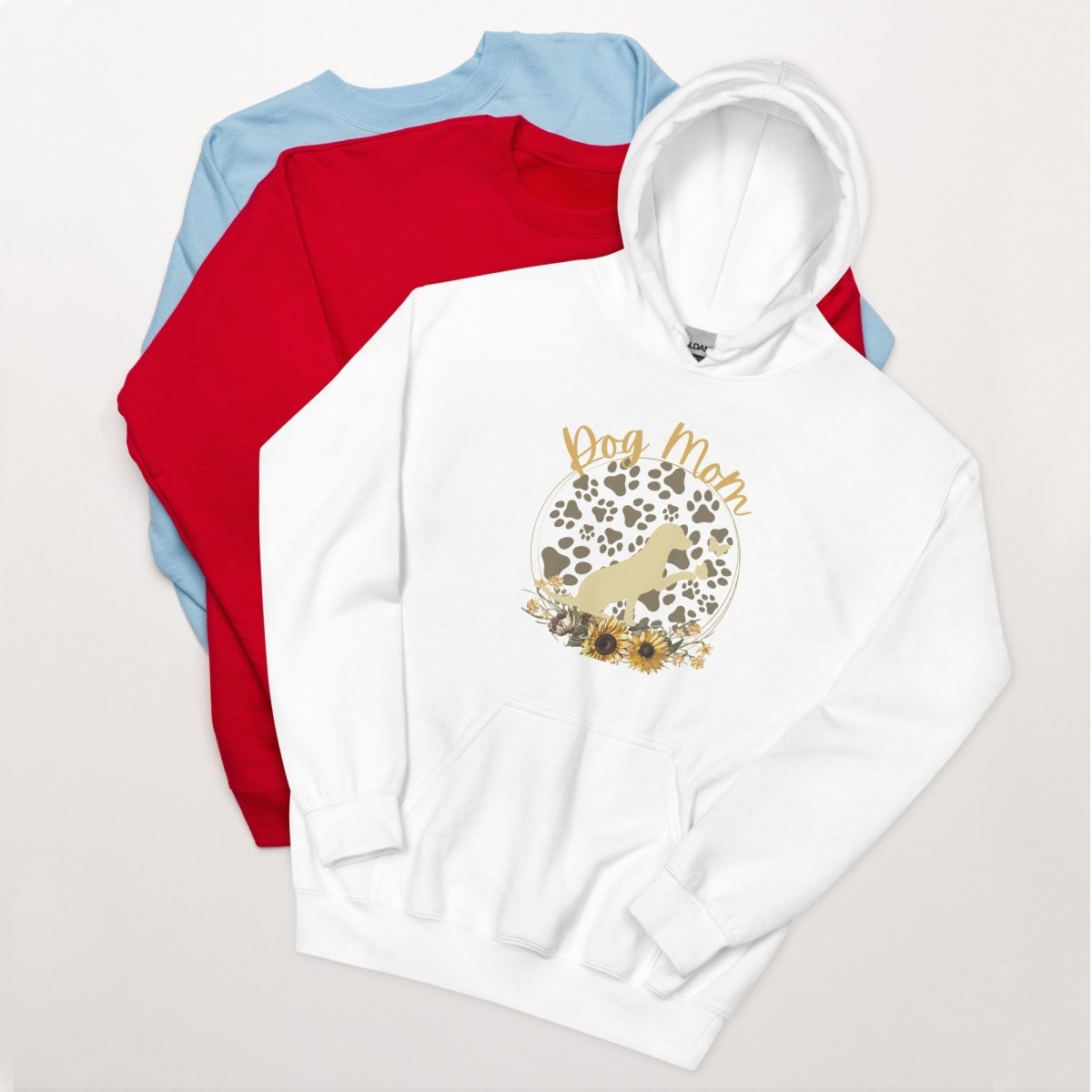 Dog Mom Pup and Butterflies Hoodie - DoggyLoveandMore