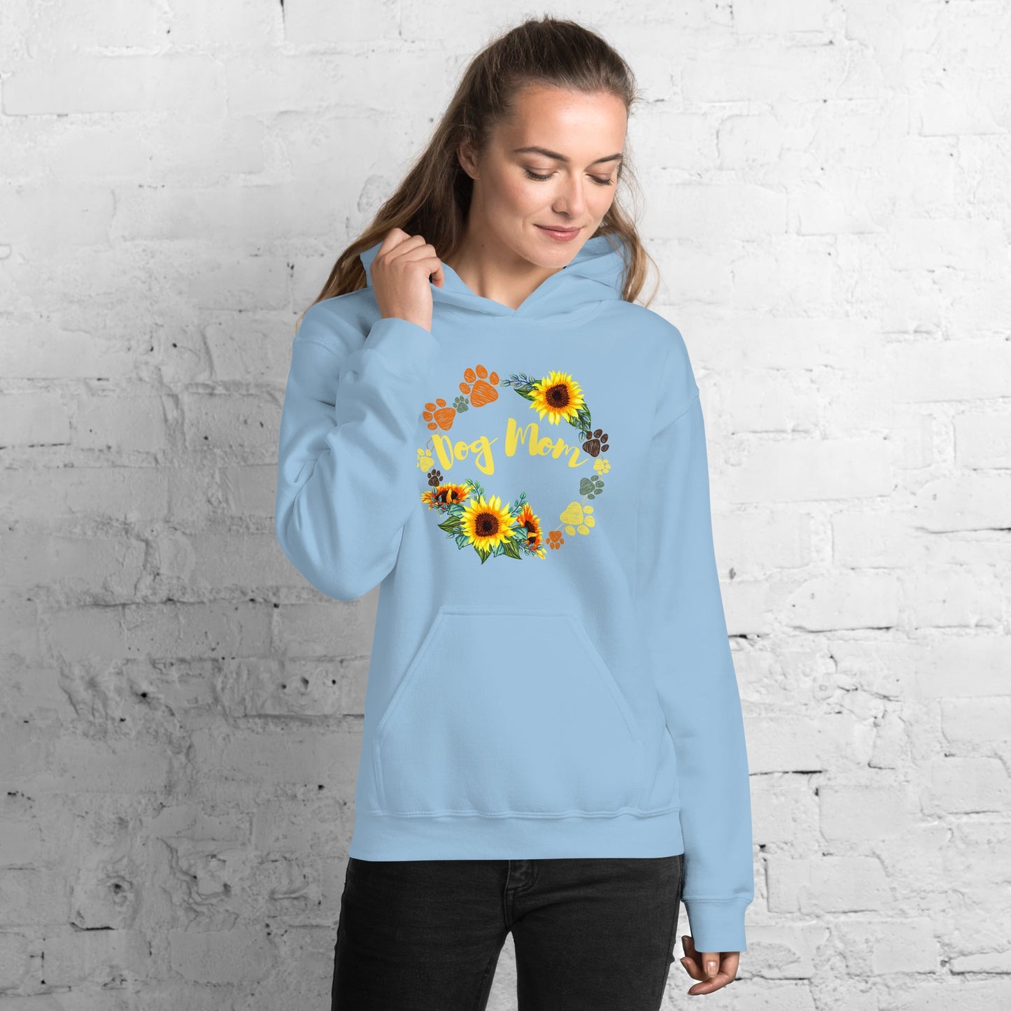 Dog Mom Sunflower Hoodie - DoggyLoveandMore