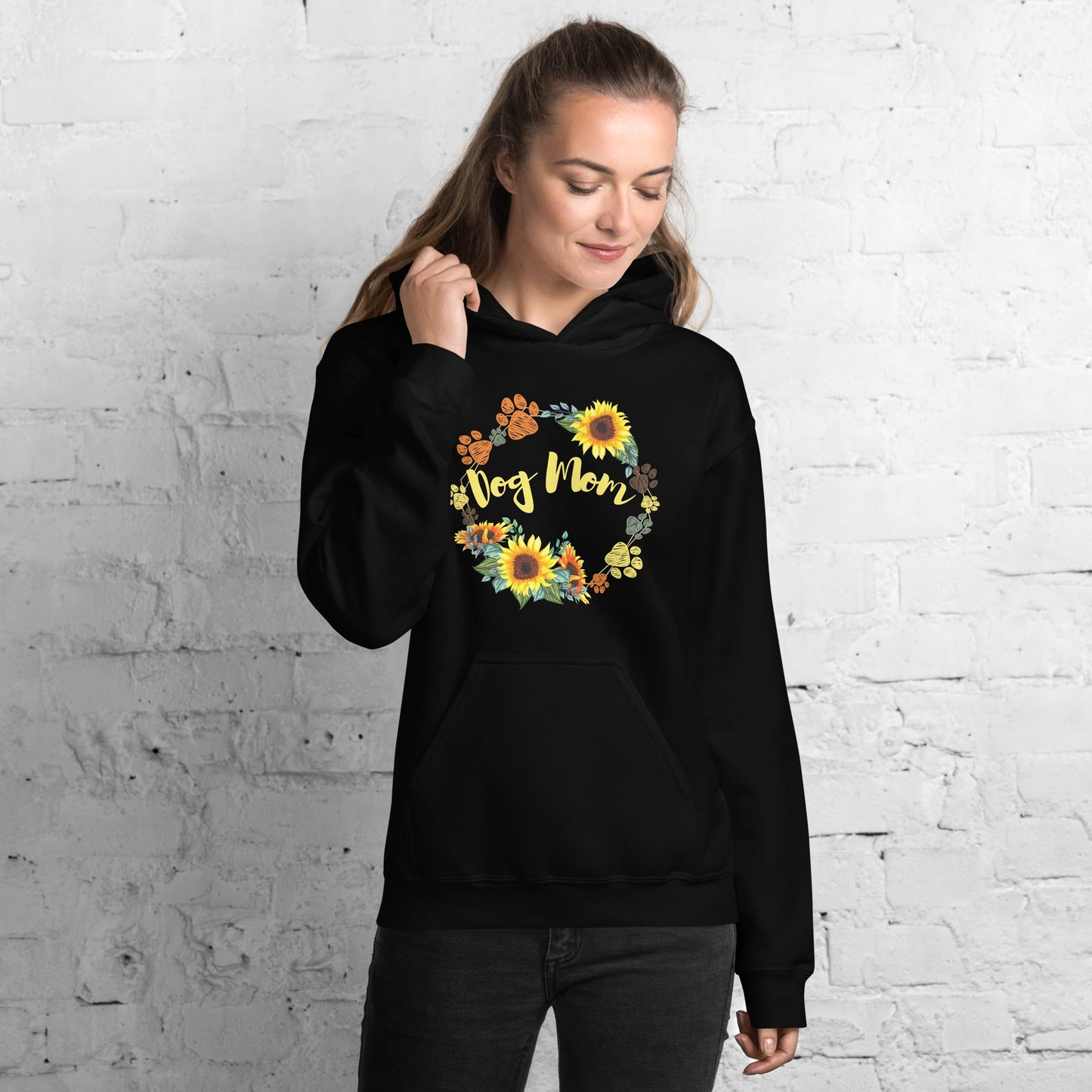 Dog Mom Sunflower Hoodie - DoggyLoveandMore