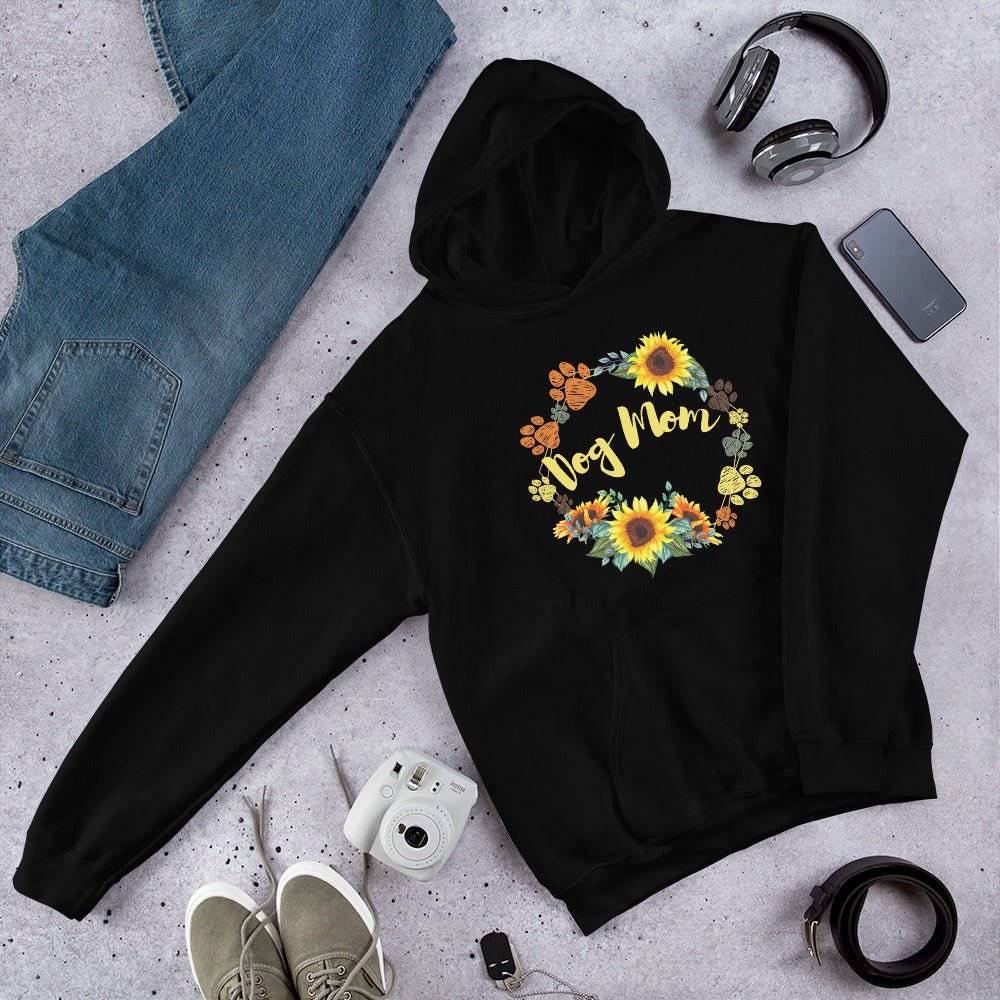 Dog Mom Sunflower Hoodie - DoggyLoveandMore
