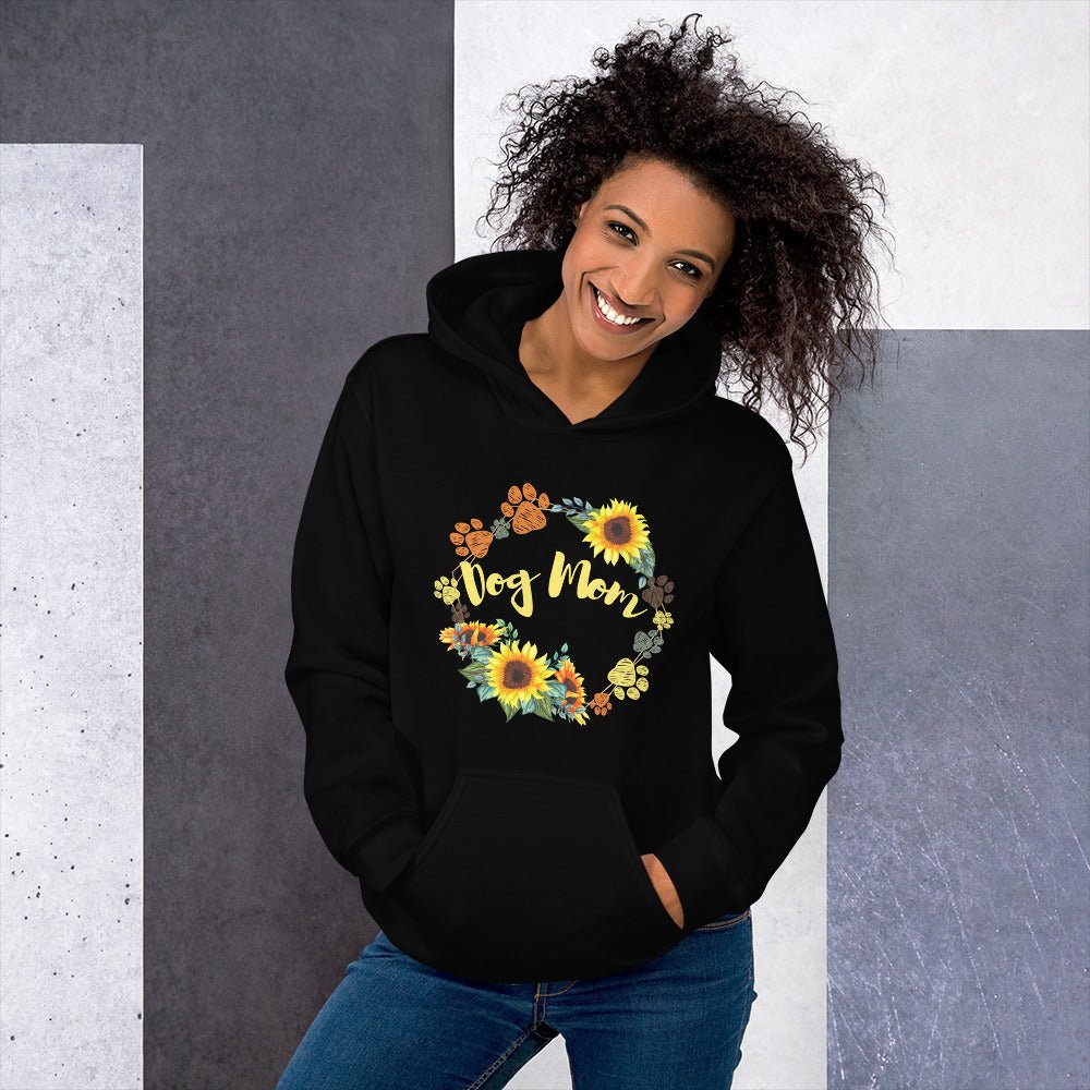 Dog Mom Sunflower Hoodie - DoggyLoveandMore
