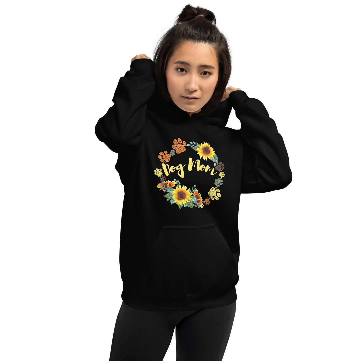 Dog Mom Sunflower Hoodie - DoggyLoveandMore