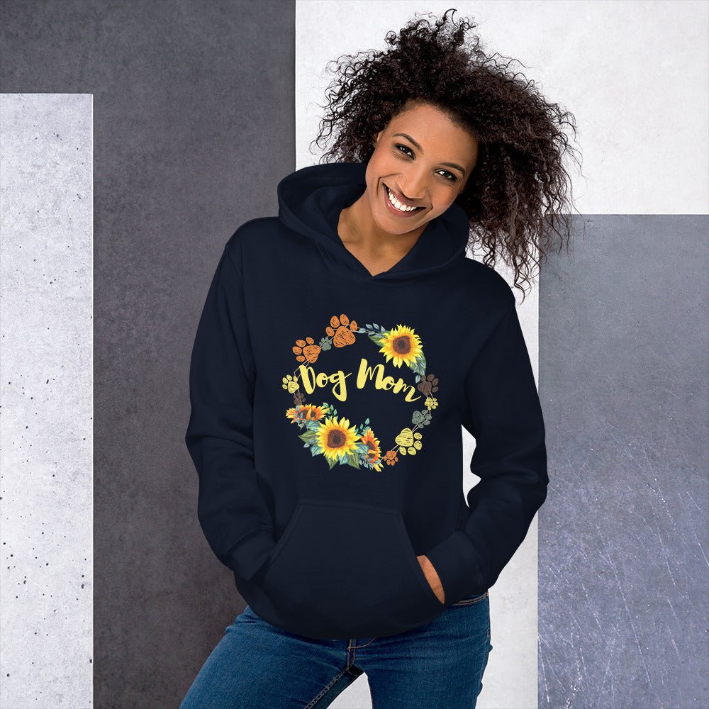 Dog Mom Sunflower Hoodie - DoggyLoveandMore