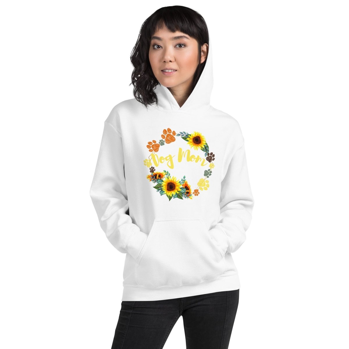 Dog Mom Sunflower Hoodie - DoggyLoveandMore