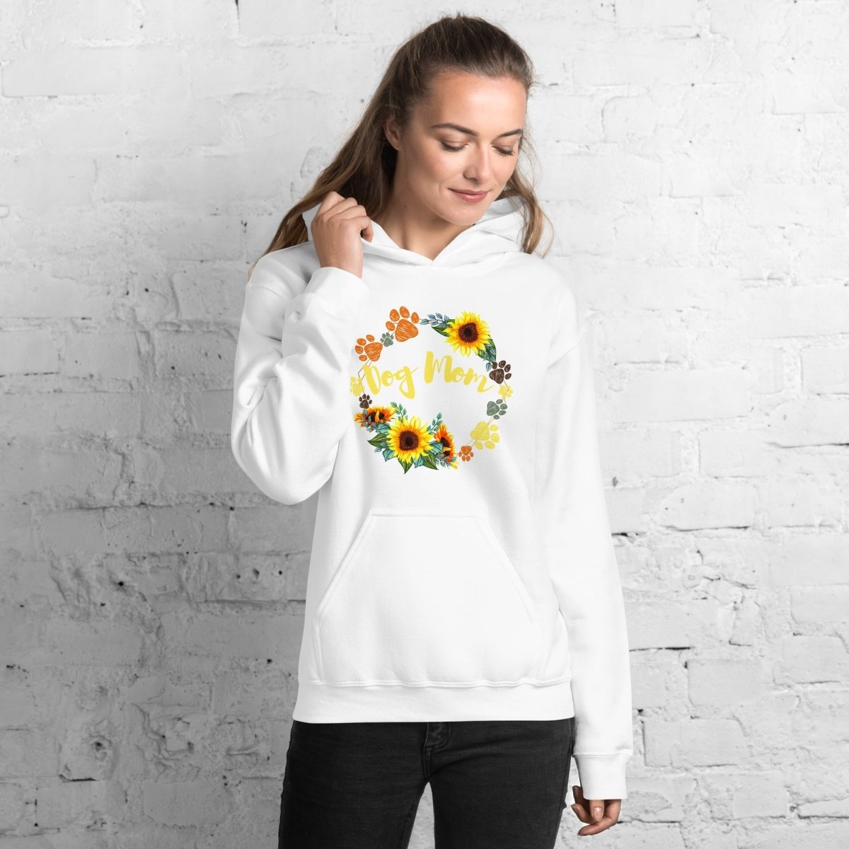 Dog Mom Sunflower Hoodie - DoggyLoveandMore