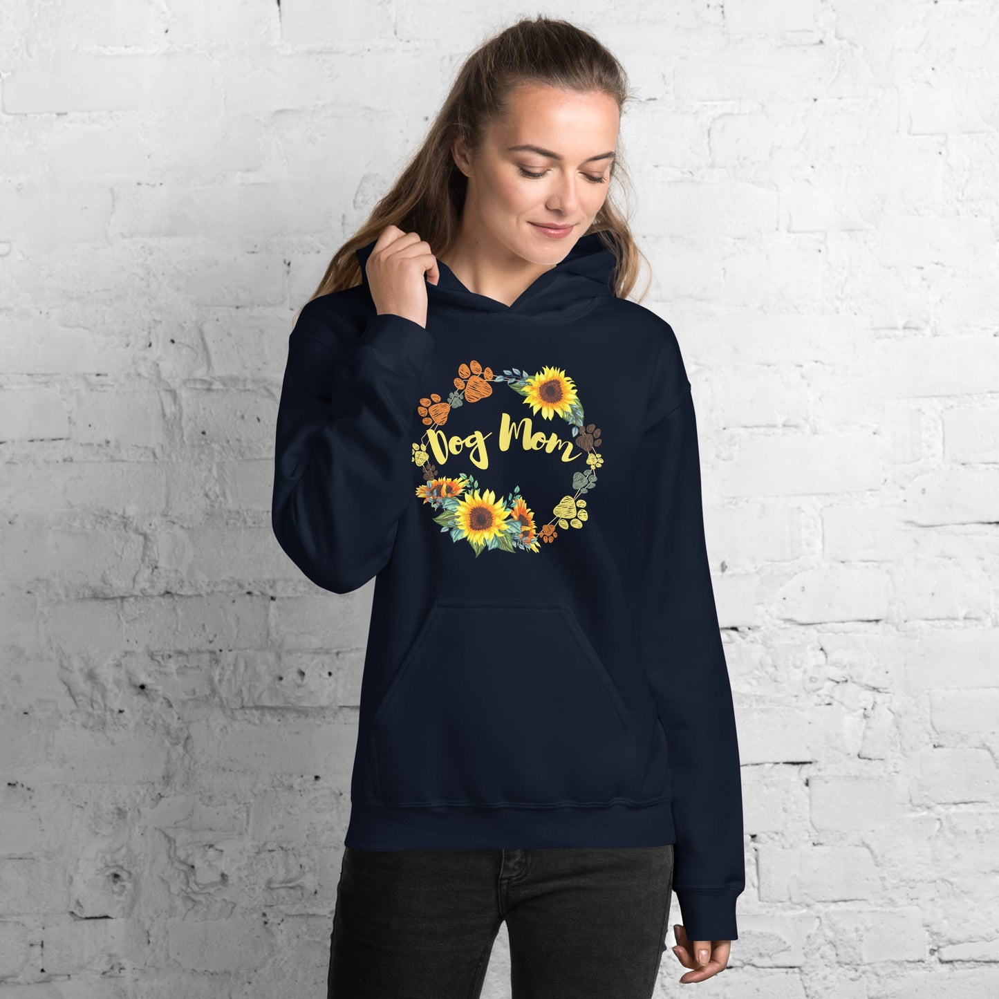 Dog Mom Sunflower Hoodie - DoggyLoveandMore