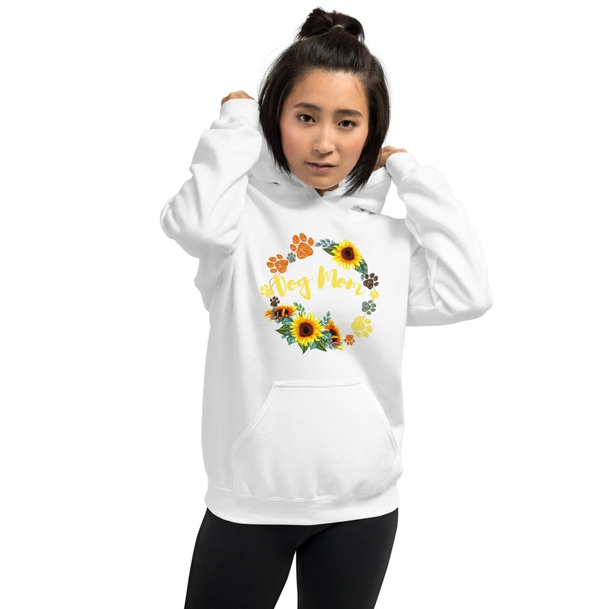 Dog Mom Sunflower Hoodie - DoggyLoveandMore