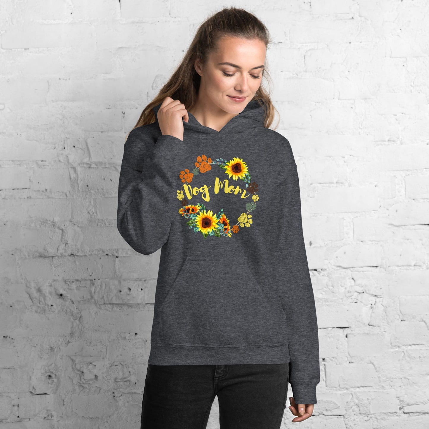 Dog Mom Sunflower Hoodie - DoggyLoveandMore