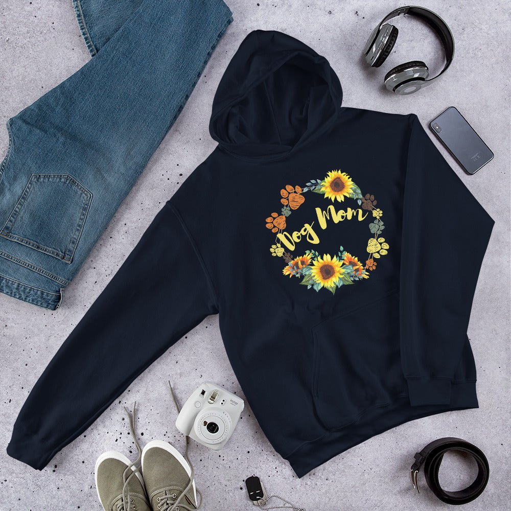 Dog Mom Sunflower Hoodie - DoggyLoveandMore