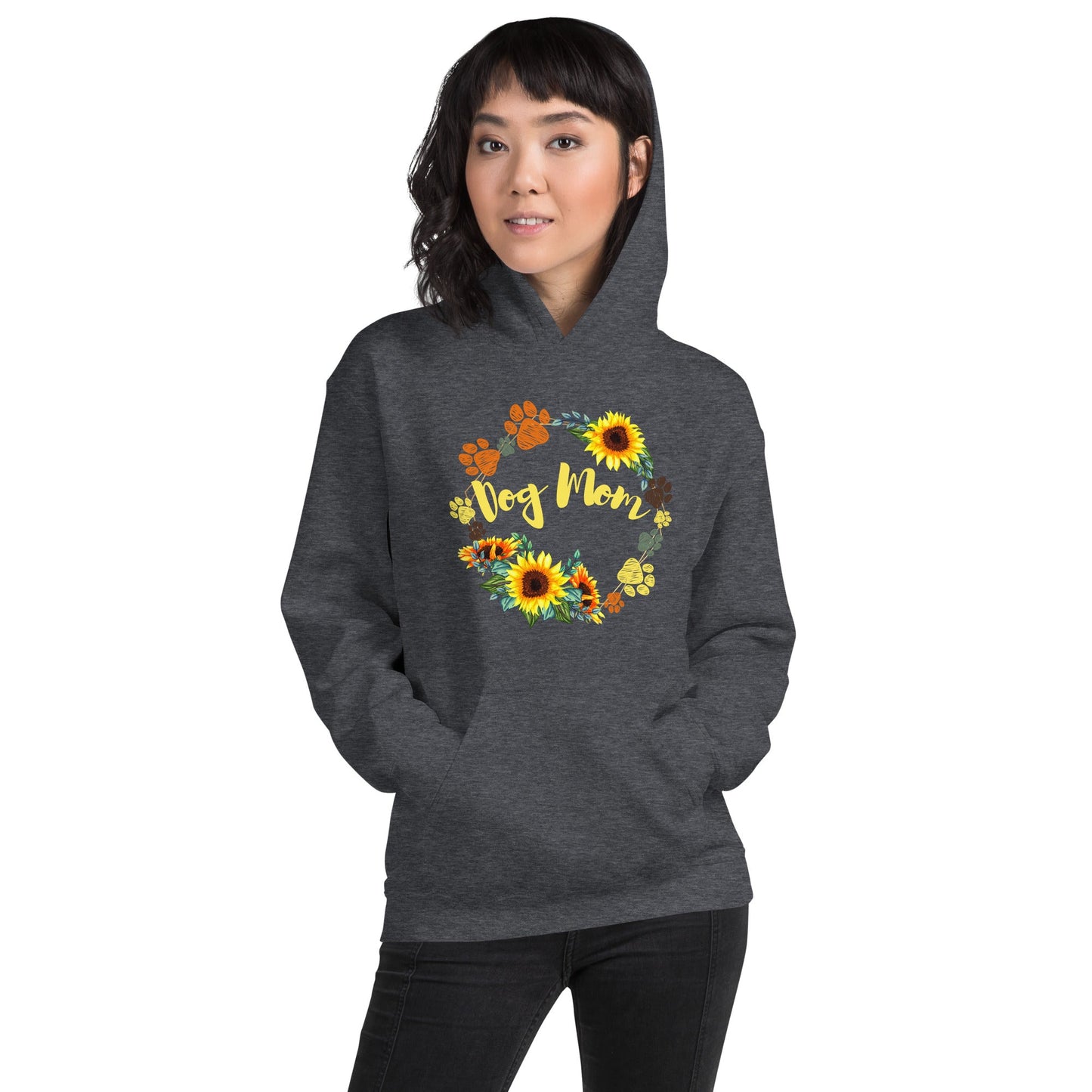 Dog Mom Sunflower Hoodie - DoggyLoveandMore