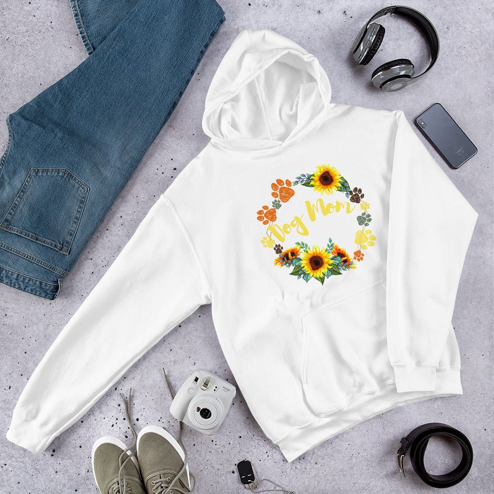 Dog Mom Sunflower Hoodie - DoggyLoveandMore