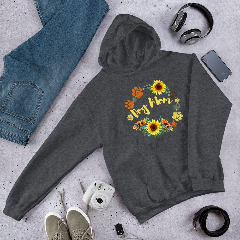 Dog Mom Sunflower Hoodie - DoggyLoveandMore