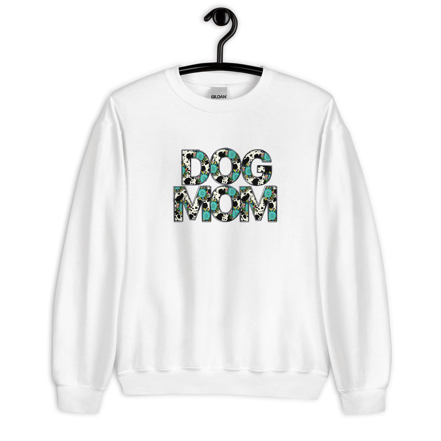 Dog Mom Teal Sunflower Sweatshirt - DoggyLoveandMore