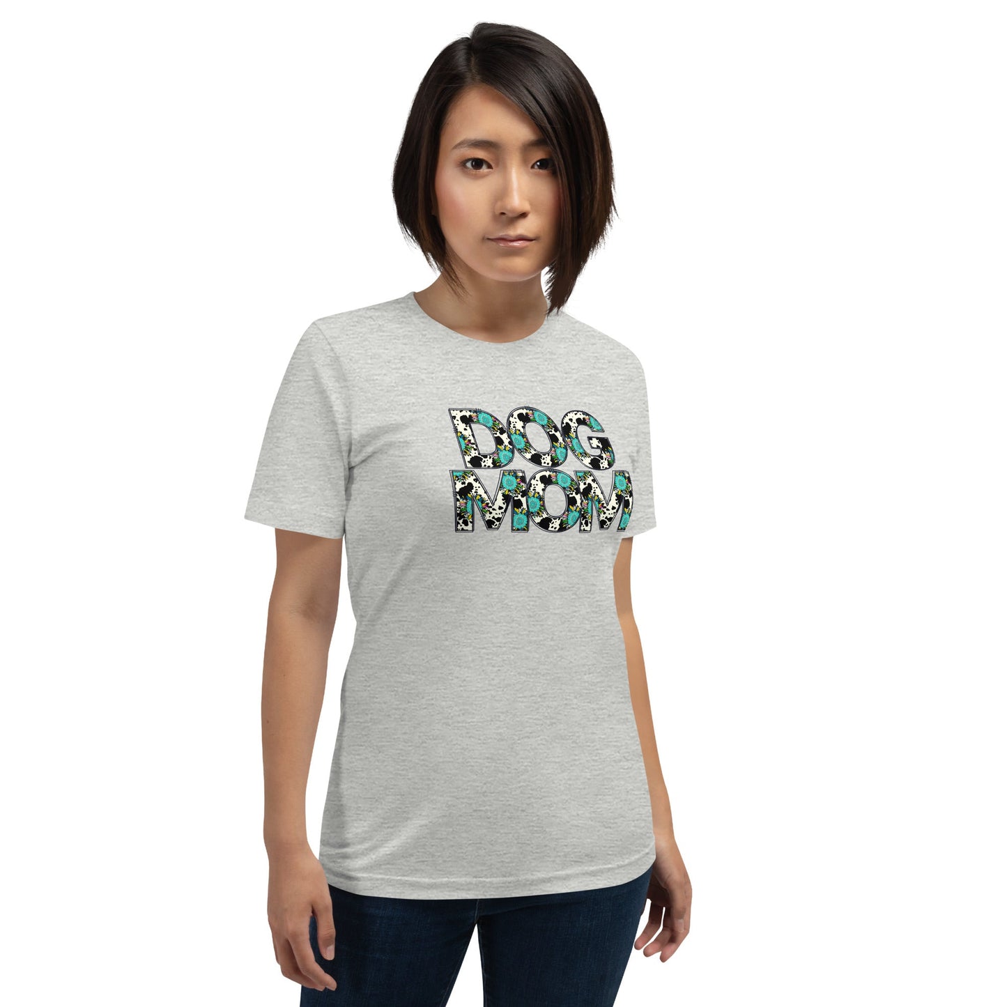 Dog Mom Teal Sunflower T-Shirt - DoggyLoveandMore