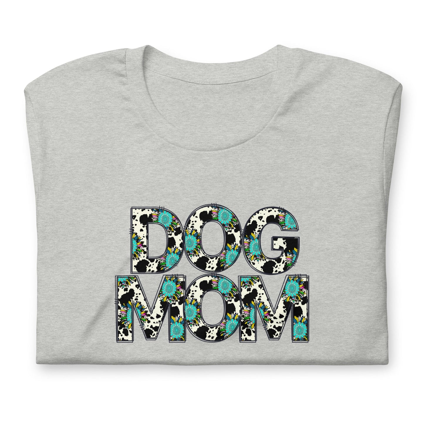 Dog Mom Teal Sunflower T-Shirt - DoggyLoveandMore