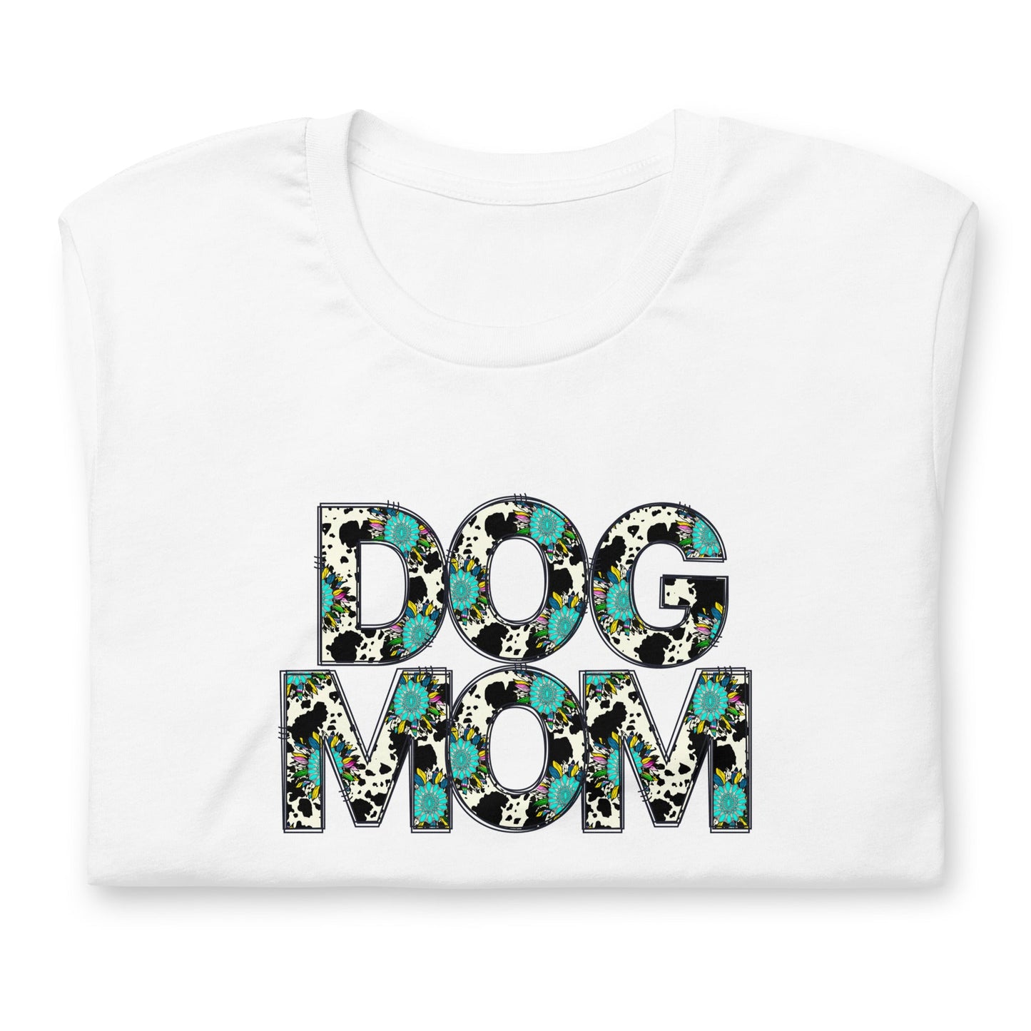 Dog Mom Teal Sunflower T-Shirt - DoggyLoveandMore