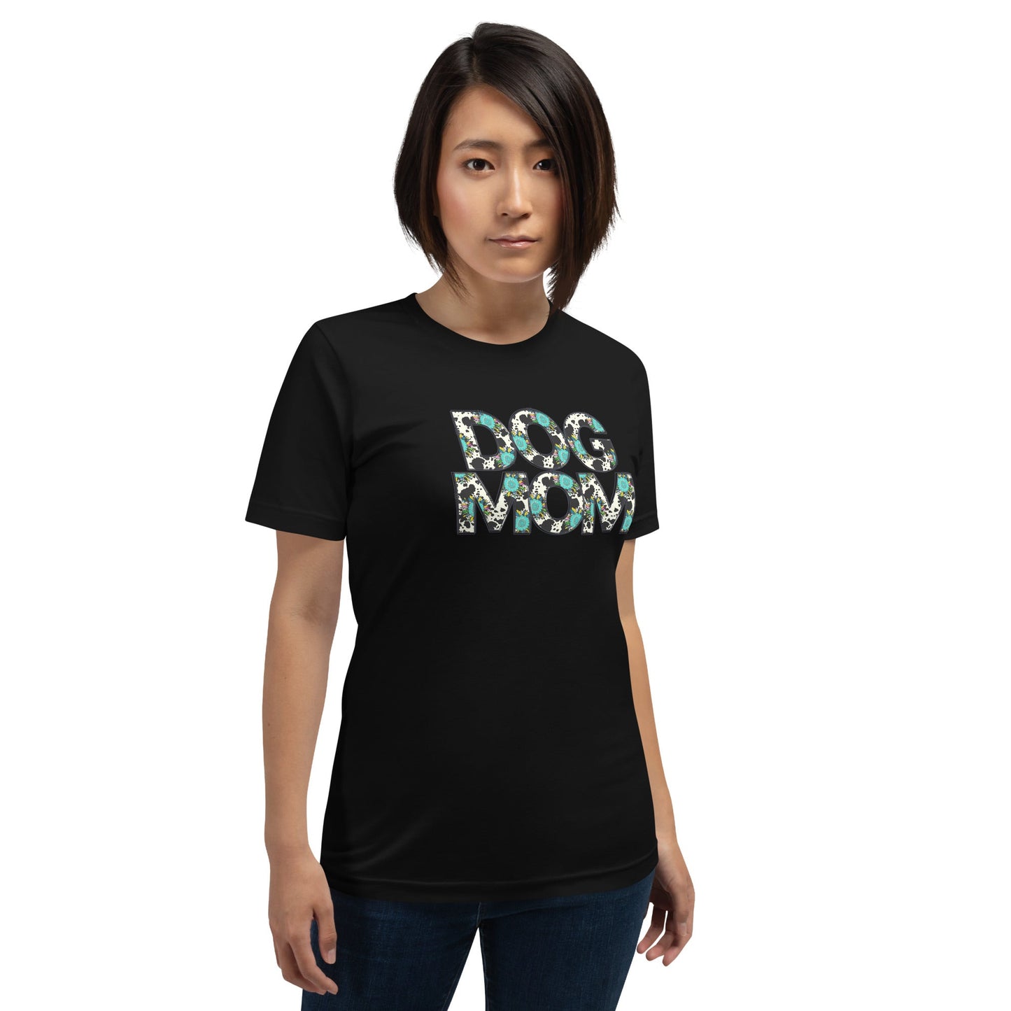 Dog Mom Teal Sunflower T-Shirt - DoggyLoveandMore