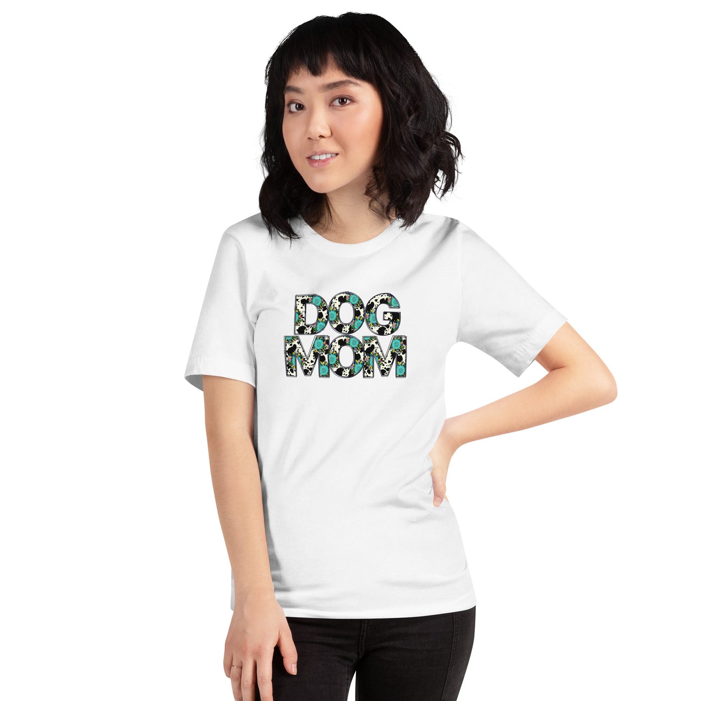 Dog Mom Teal Sunflower T-Shirt - DoggyLoveandMore