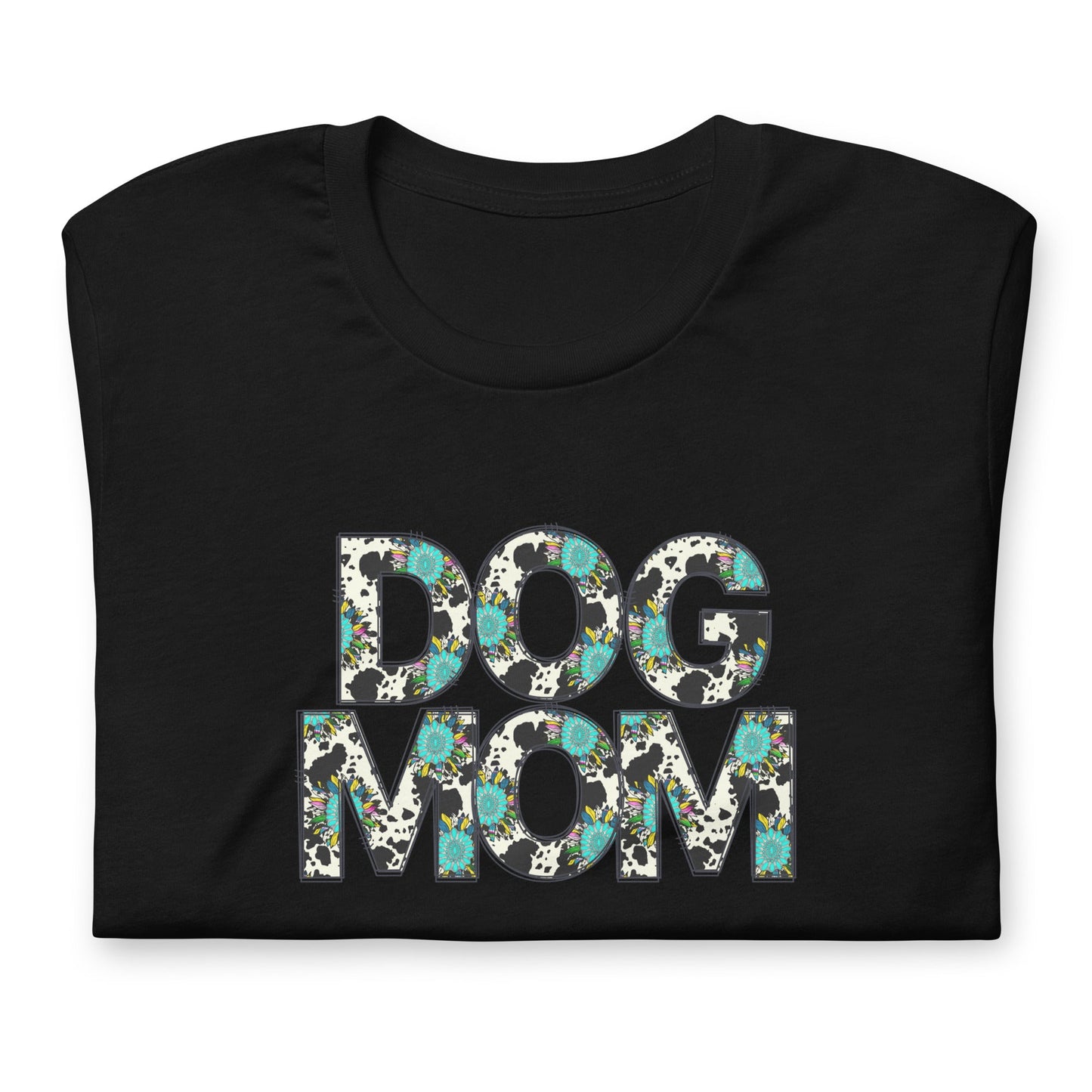 Dog Mom Teal Sunflower T-Shirt - DoggyLoveandMore