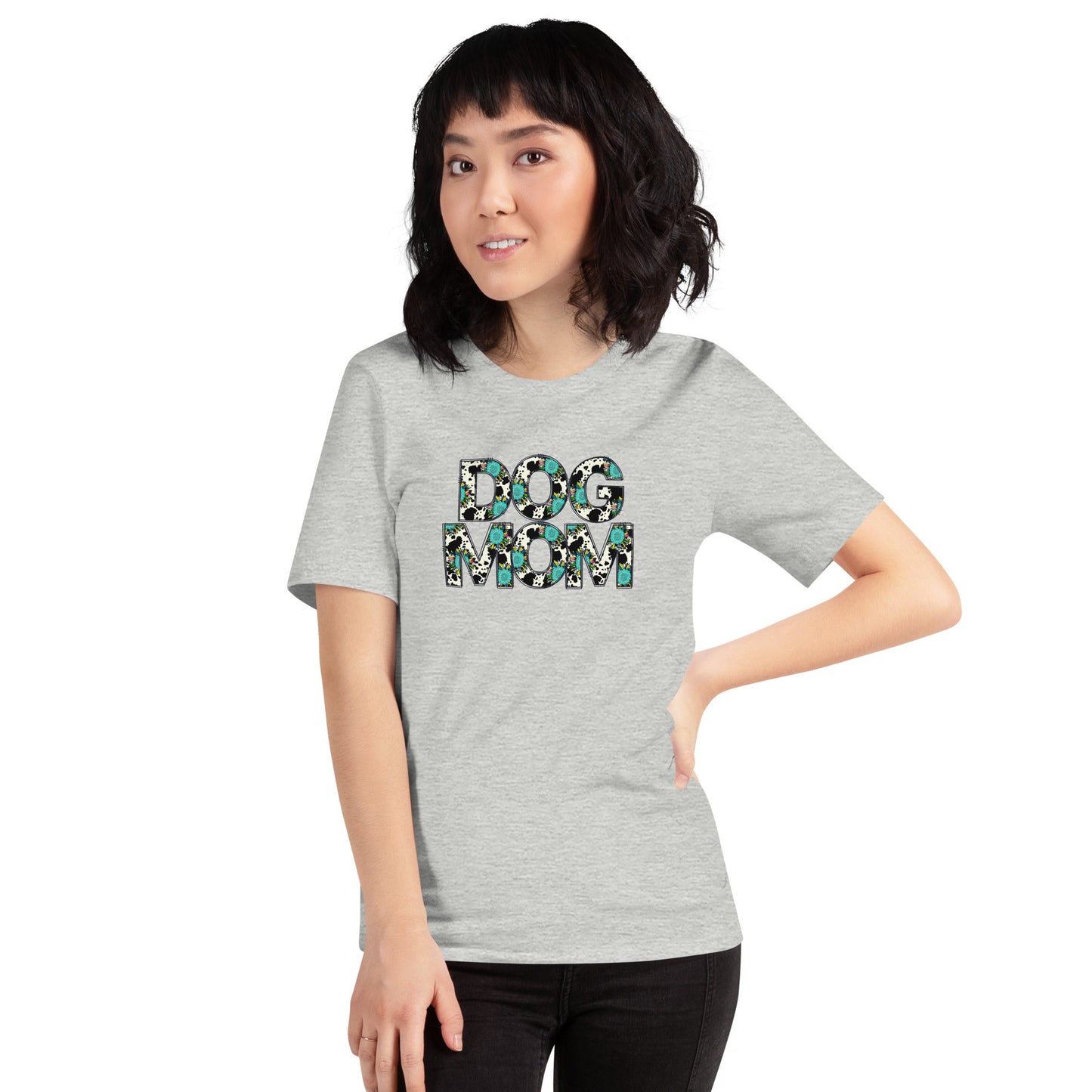 Dog Mom Teal Sunflower T-Shirt - DoggyLoveandMore