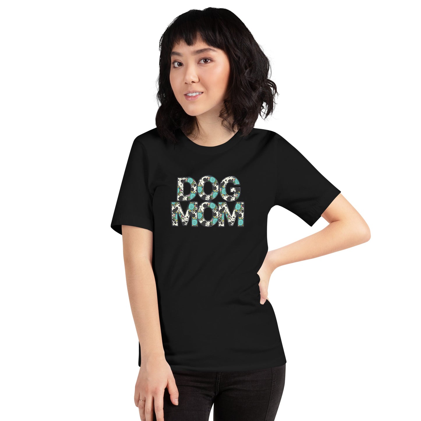 Dog Mom Teal Sunflower T-Shirt - DoggyLoveandMore