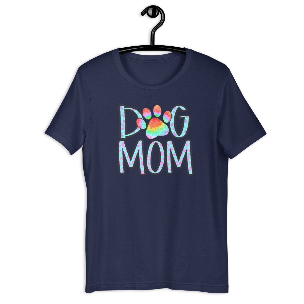 Dog Mom Tie Dye Paw T-Shirt - DoggyLoveandMore