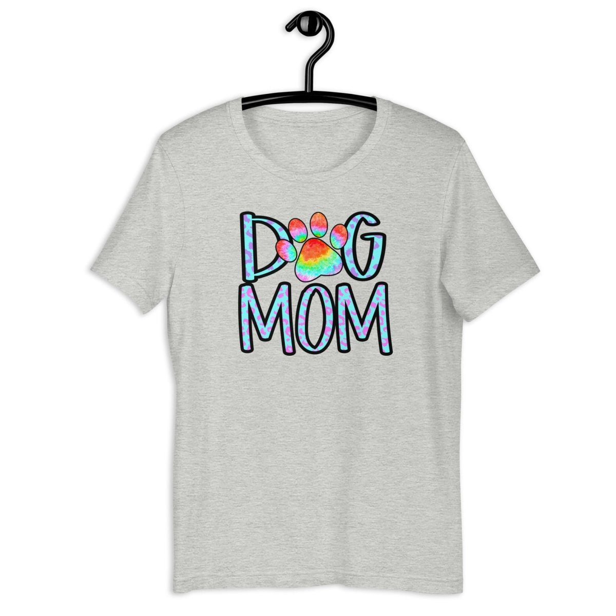 Dog Mom Tie Dye Paw T-Shirt - DoggyLoveandMore