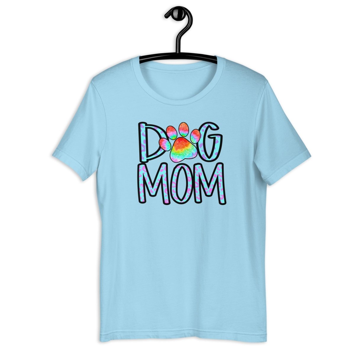 Dog Mom Tie Dye Paw T-Shirt - DoggyLoveandMore
