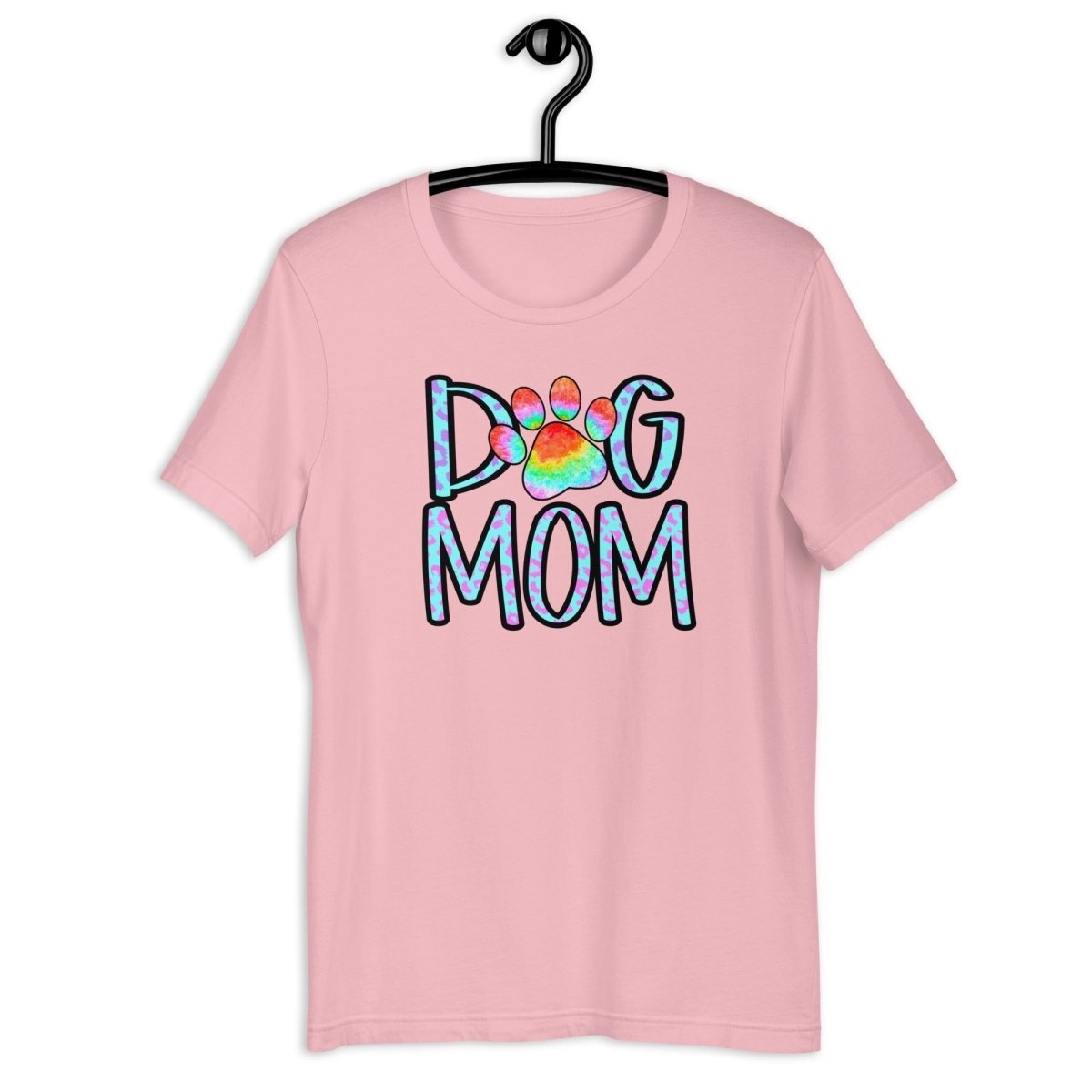 Dog Mom Tie Dye Paw T-Shirt - DoggyLoveandMore