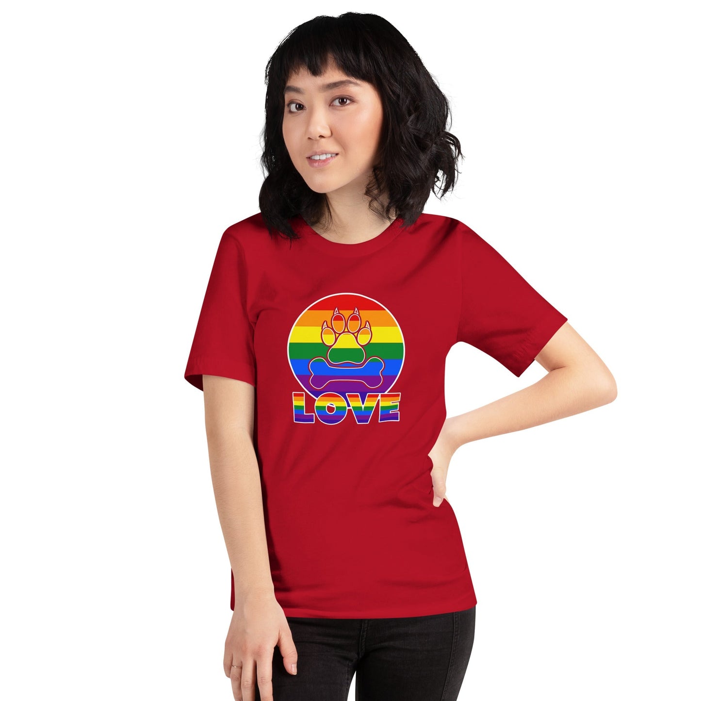 Doggy Love Rainbow T-Shirt - DoggyLoveandMore