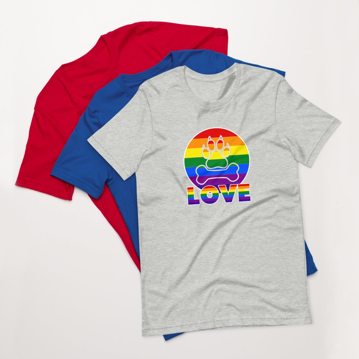 Doggy Love Rainbow T-Shirt - DoggyLoveandMore