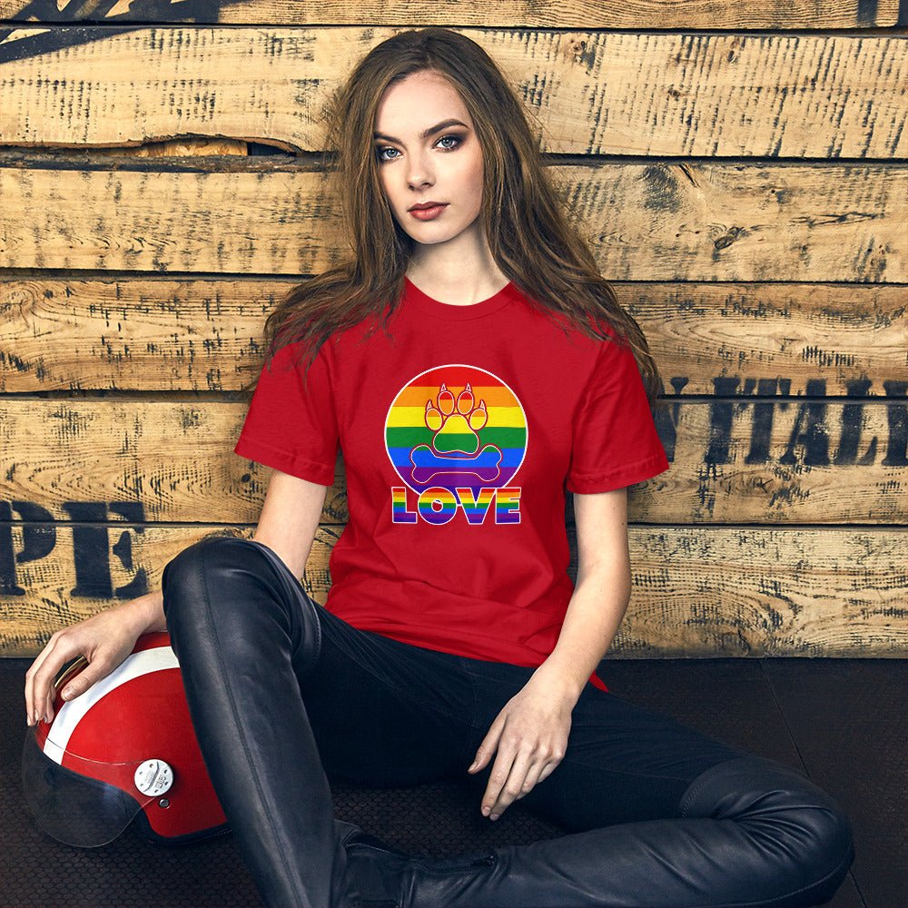 Doggy Love Rainbow T-Shirt - DoggyLoveandMore