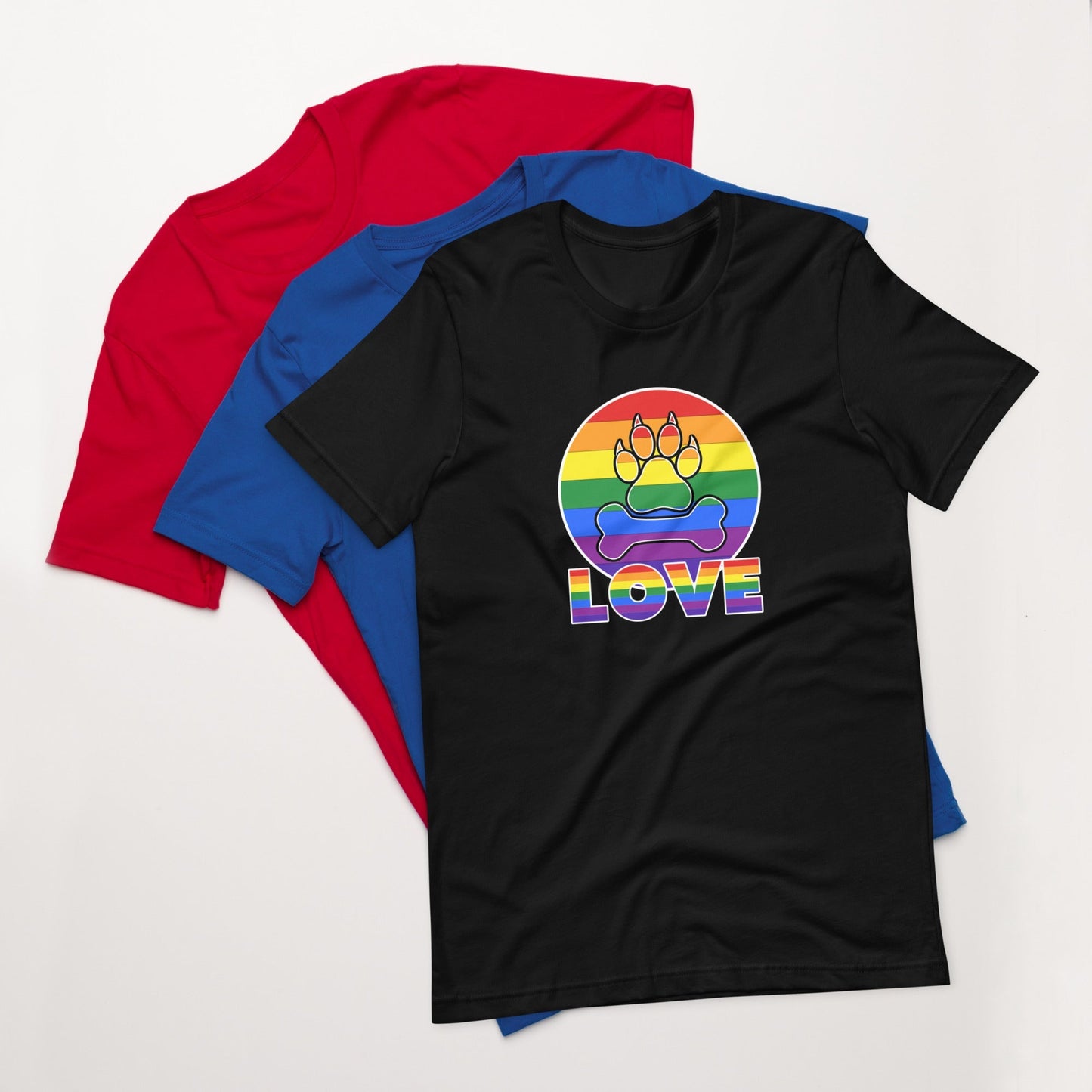 Doggy Love Rainbow T-Shirt - DoggyLoveandMore