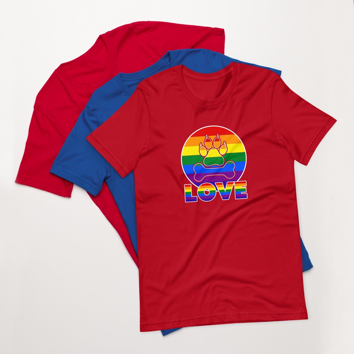 Doggy Love Rainbow T-Shirt - DoggyLoveandMore