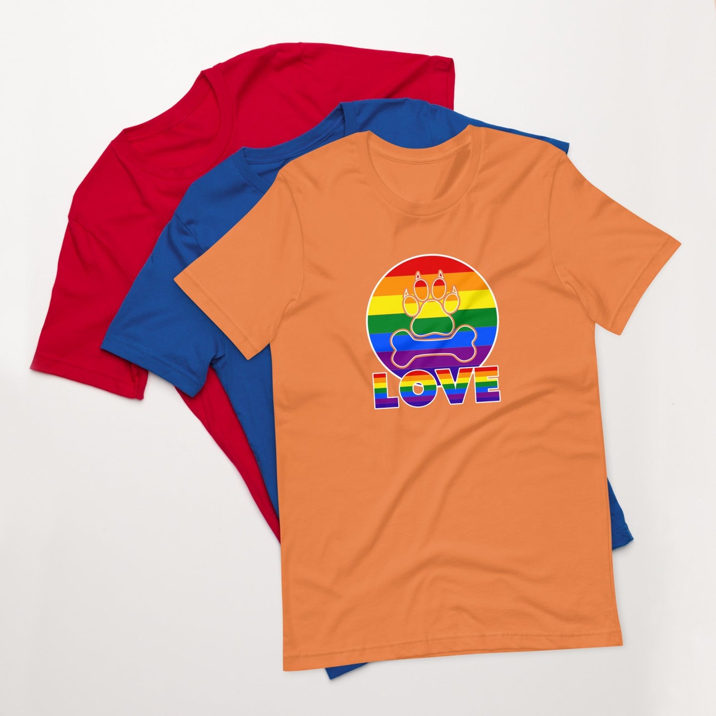 Doggy Love Rainbow T-Shirt - DoggyLoveandMore