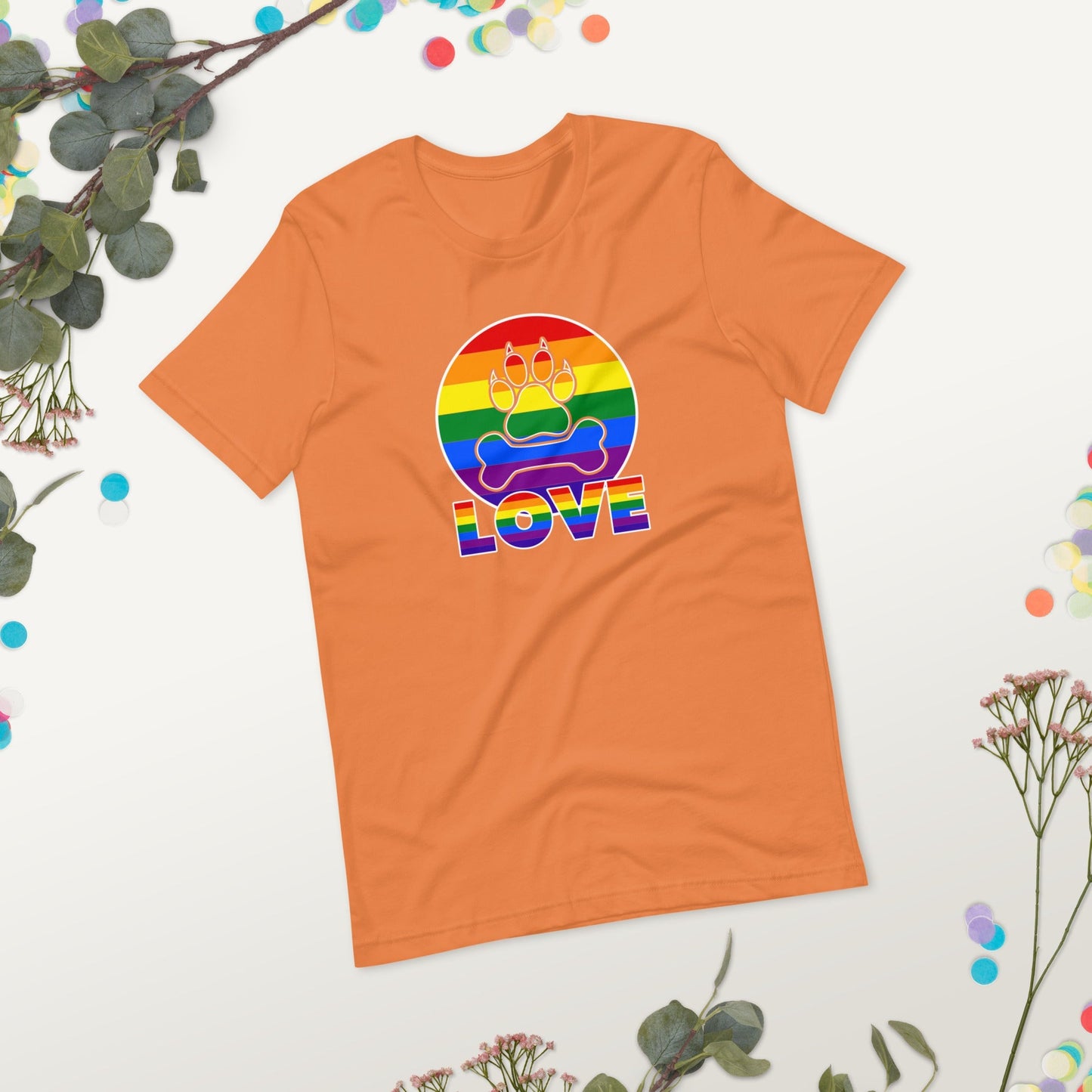 Doggy Love Rainbow T-Shirt - DoggyLoveandMore