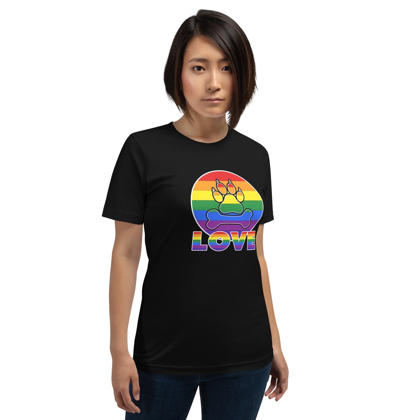 Doggy Love Rainbow T-Shirt - DoggyLoveandMore