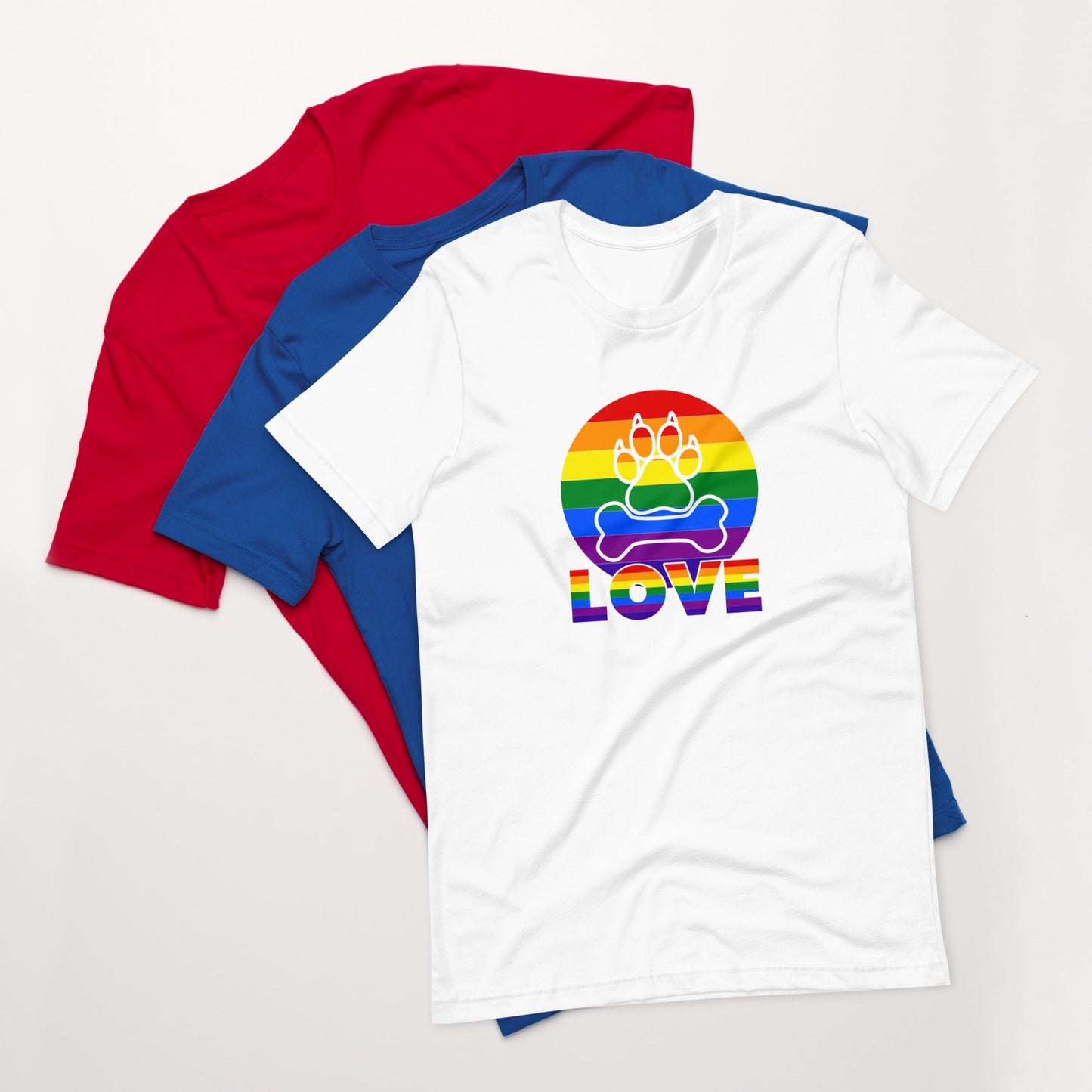 Doggy Love Rainbow T-Shirt - DoggyLoveandMore