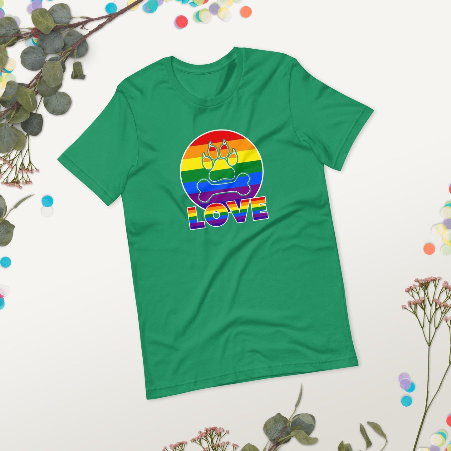 Doggy Love Rainbow T-Shirt - DoggyLoveandMore