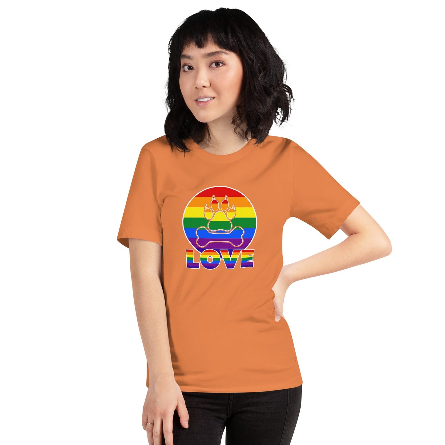 Doggy Love Rainbow T-Shirt - DoggyLoveandMore