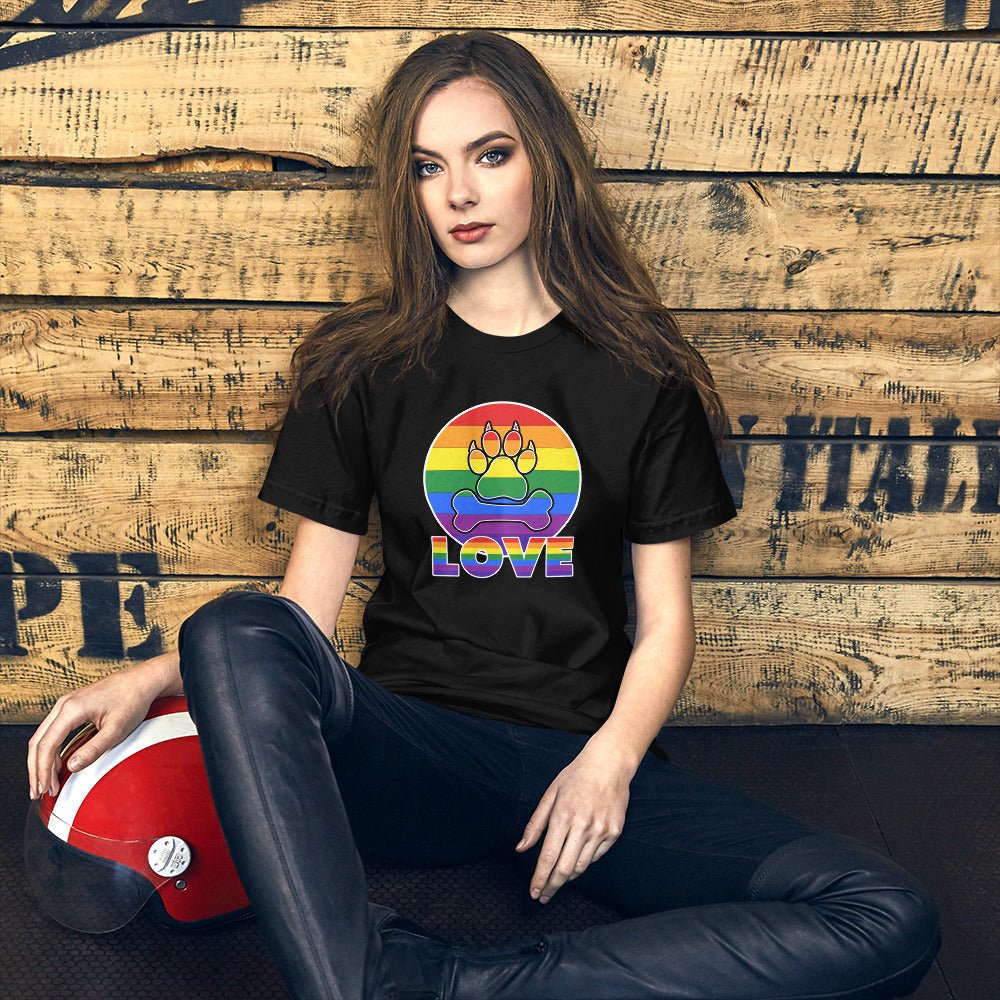 Doggy Love Rainbow T-Shirt - DoggyLoveandMore