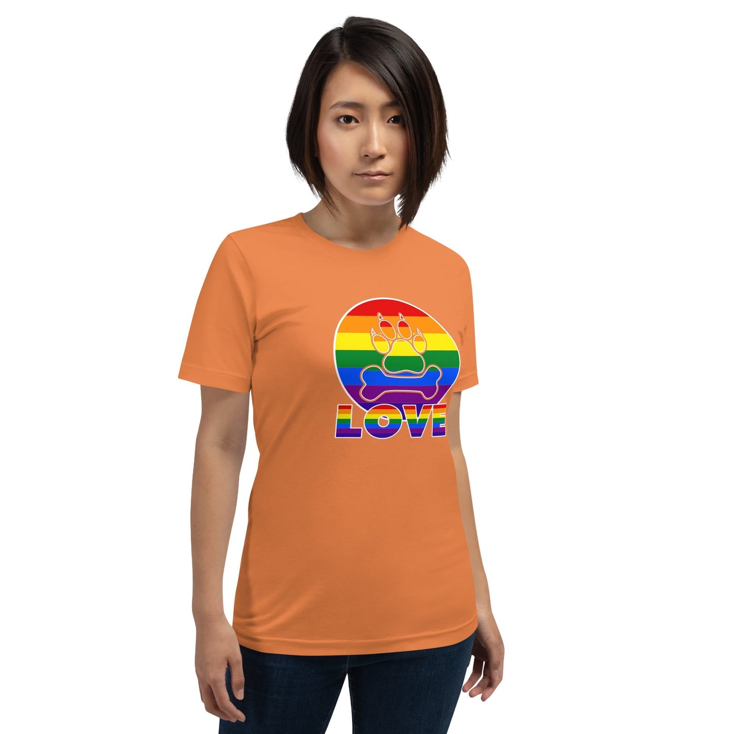 Doggy Love Rainbow T-Shirt - DoggyLoveandMore