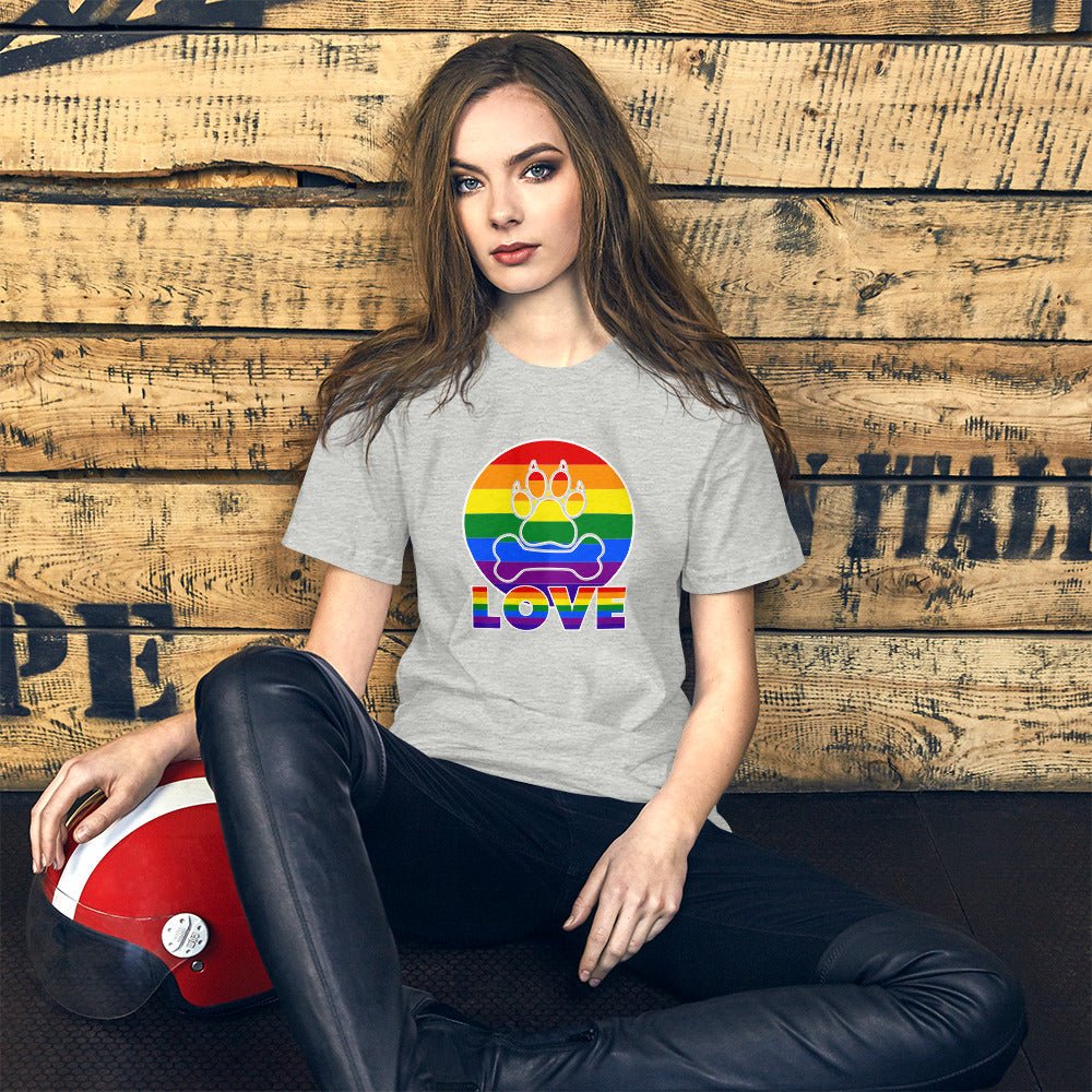 Doggy Love Rainbow T-Shirt - DoggyLoveandMore