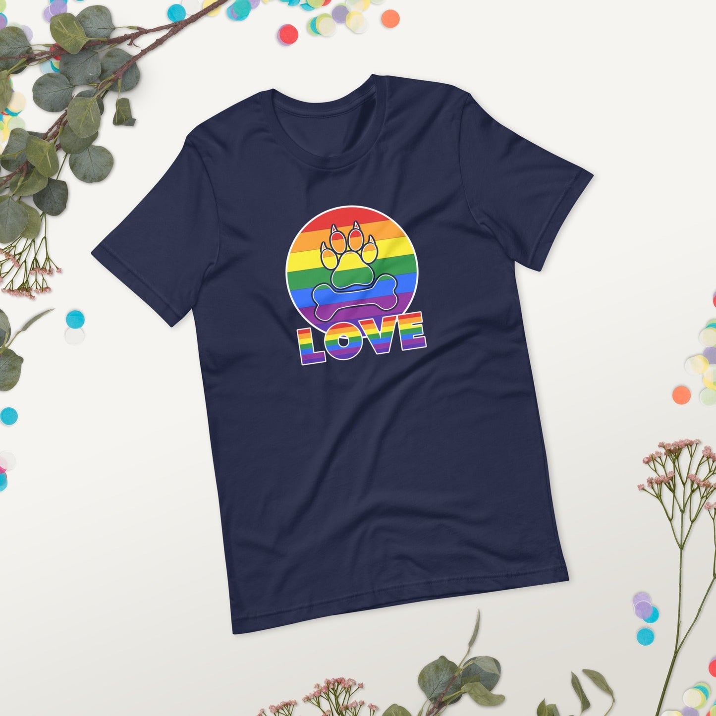 Doggy Love Rainbow T-Shirt - DoggyLoveandMore