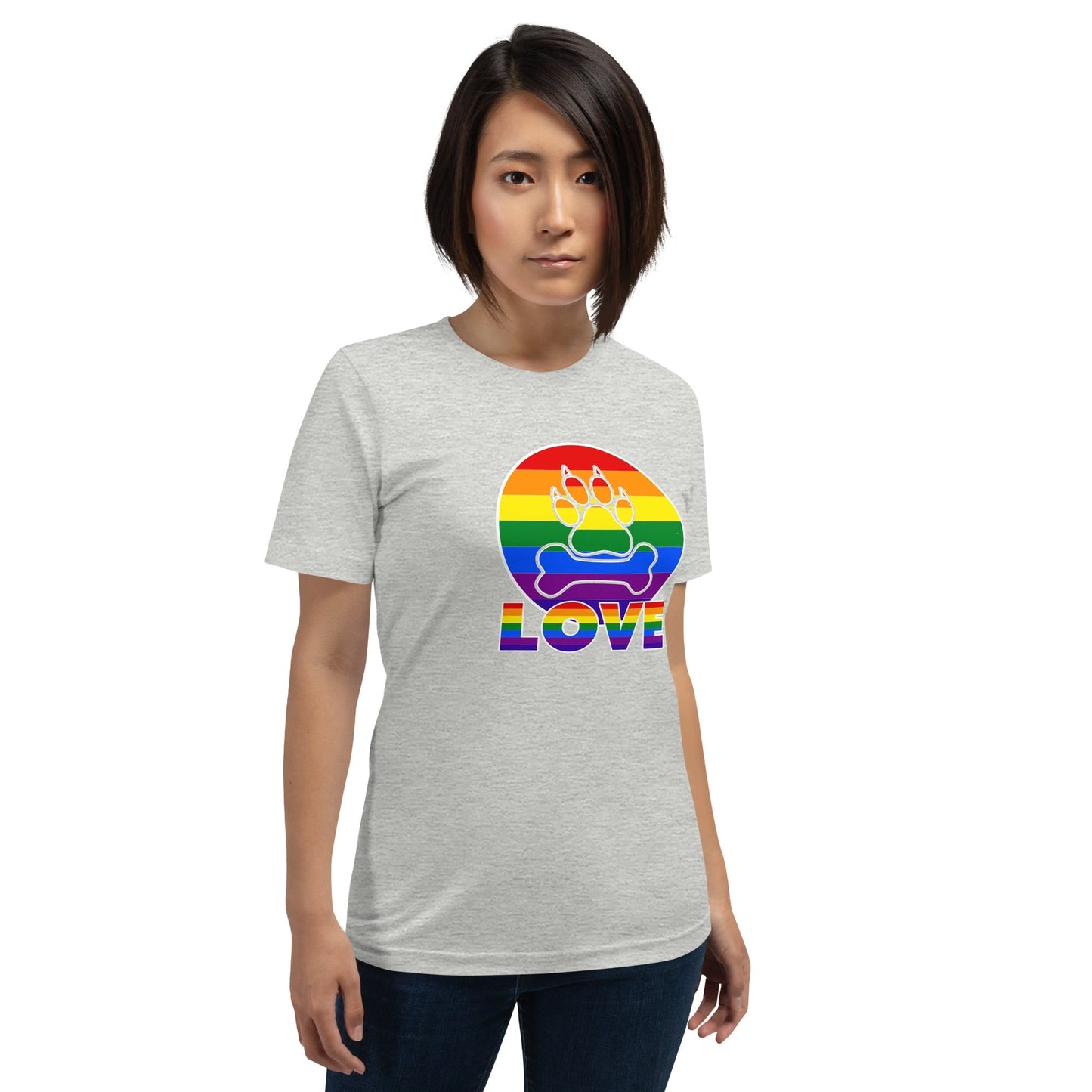 Doggy Love Rainbow T-Shirt - DoggyLoveandMore