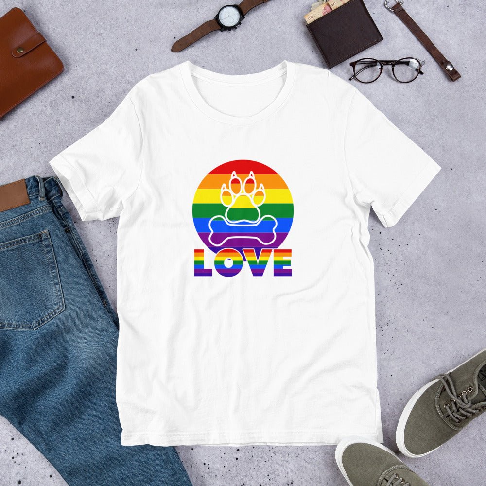 Doggy Love Rainbow T-Shirt - DoggyLoveandMore