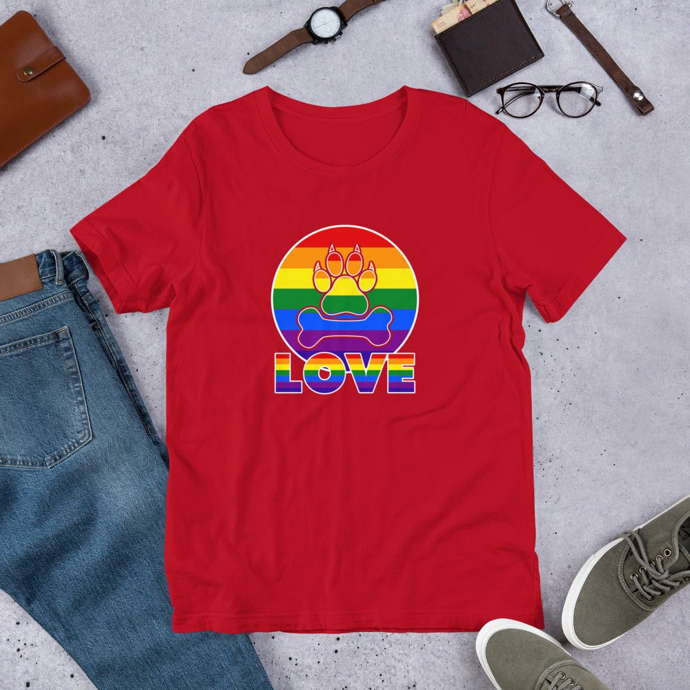 Doggy Love Rainbow T-Shirt - DoggyLoveandMore