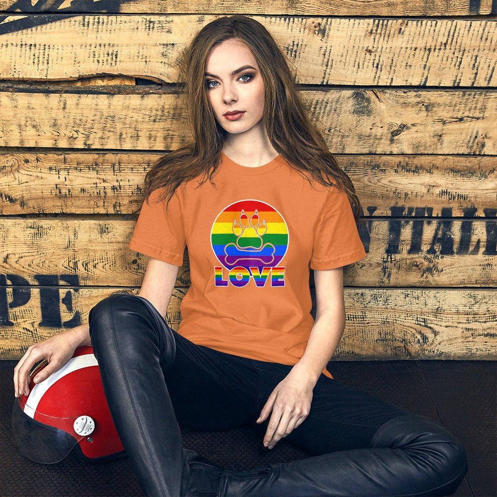 Doggy Love Rainbow T-Shirt - DoggyLoveandMore