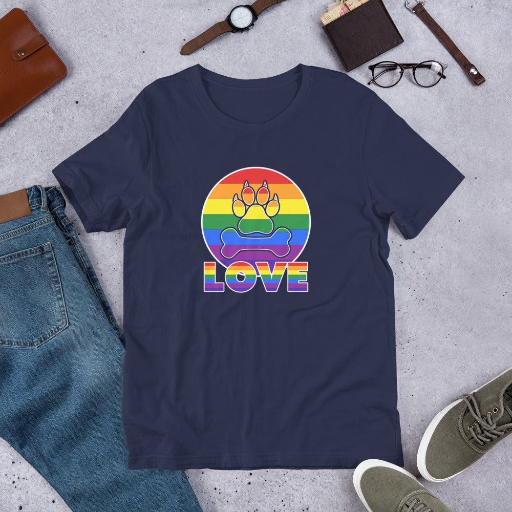 Doggy Love Rainbow T-Shirt - DoggyLoveandMore