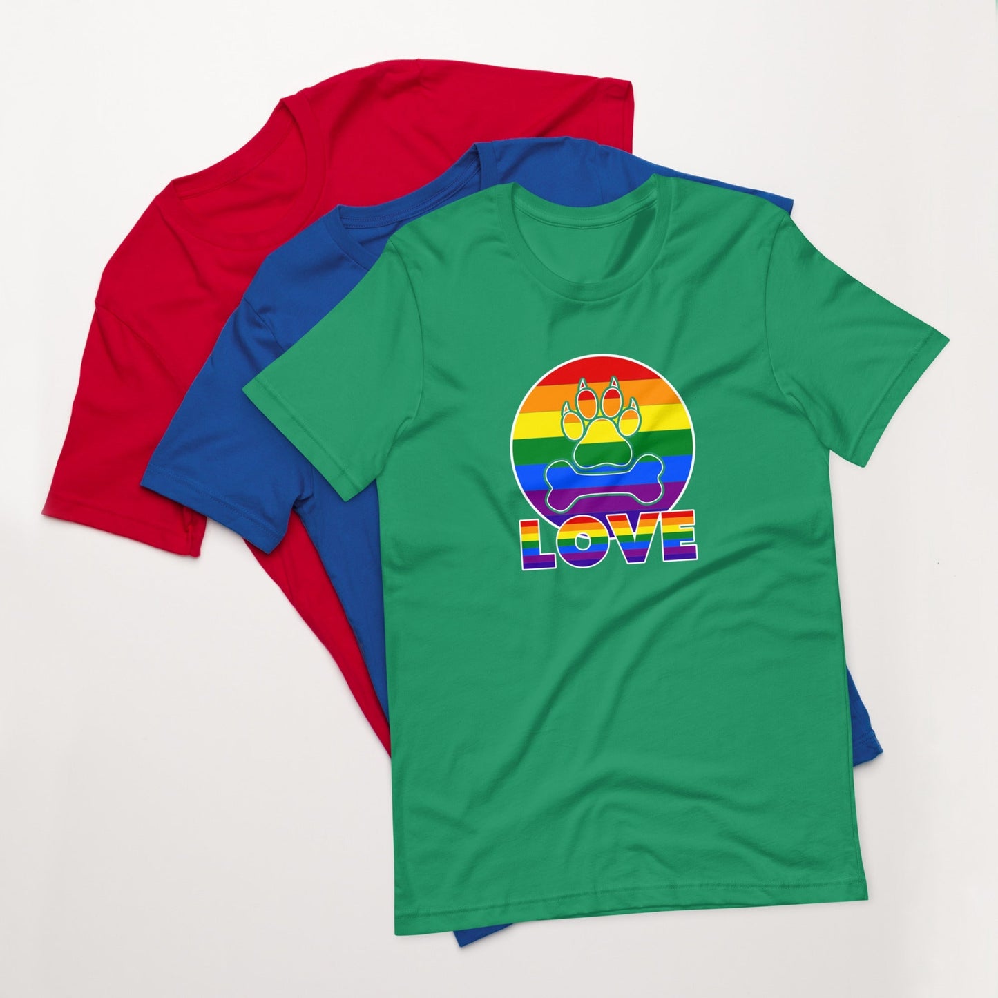 Doggy Love Rainbow T-Shirt - DoggyLoveandMore